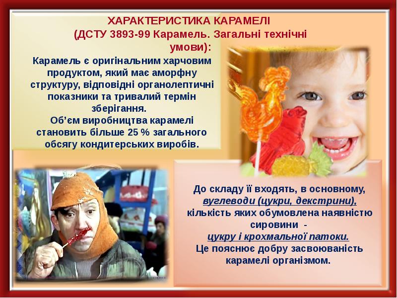 Презентация про карамель