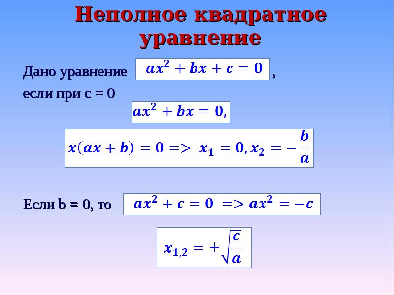 В мире квадратных уравнений проект