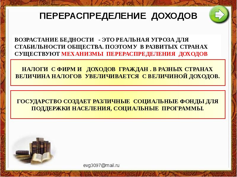 Распределение доходов план 8 класс