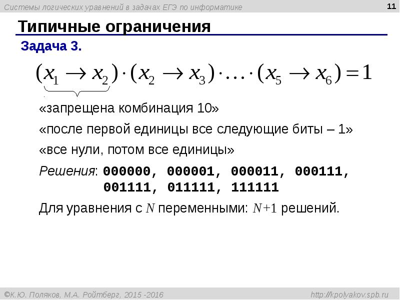 Разбор информатики