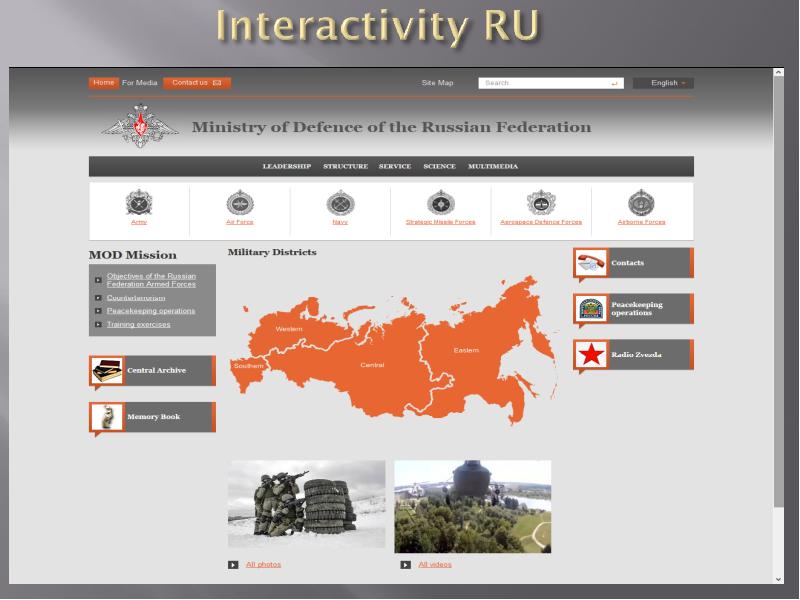 Министерство обороны рф презентация