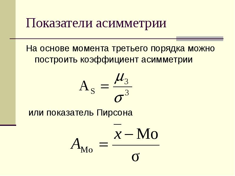 Коэффициент асимметрии