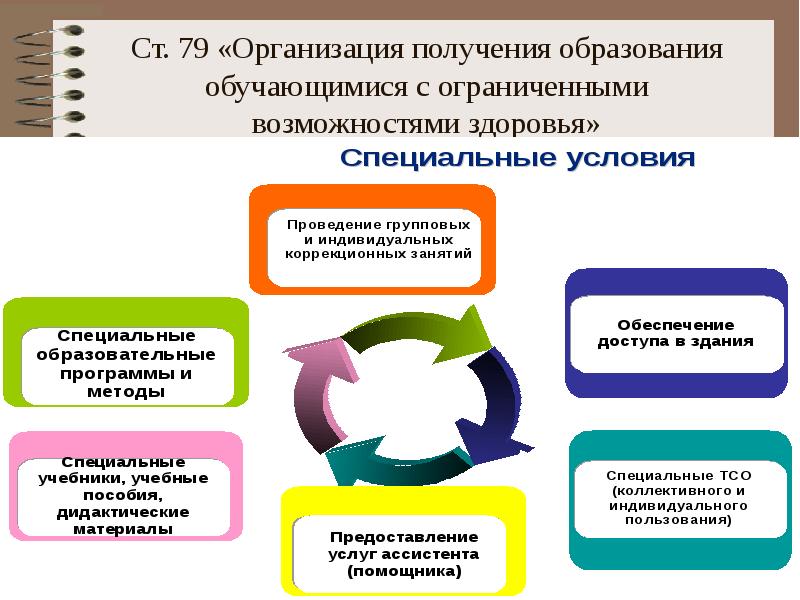 Ст. 79 «Организация получения образования обучающимися с ограниченными возможностями здоровья»