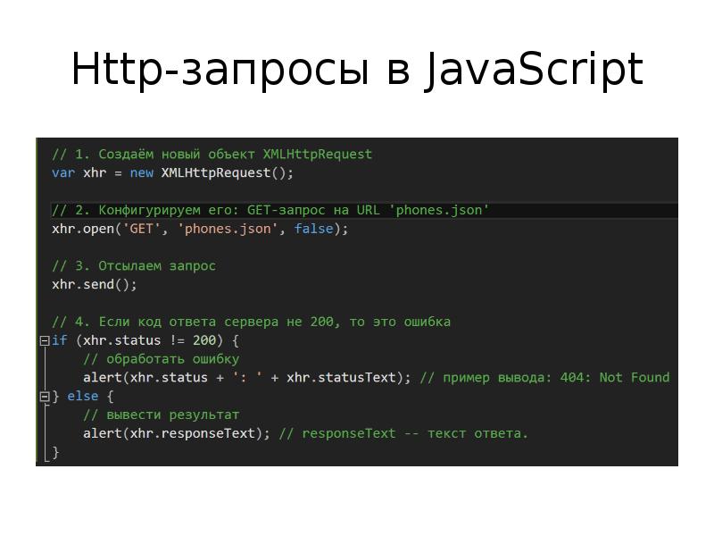 Js запрос