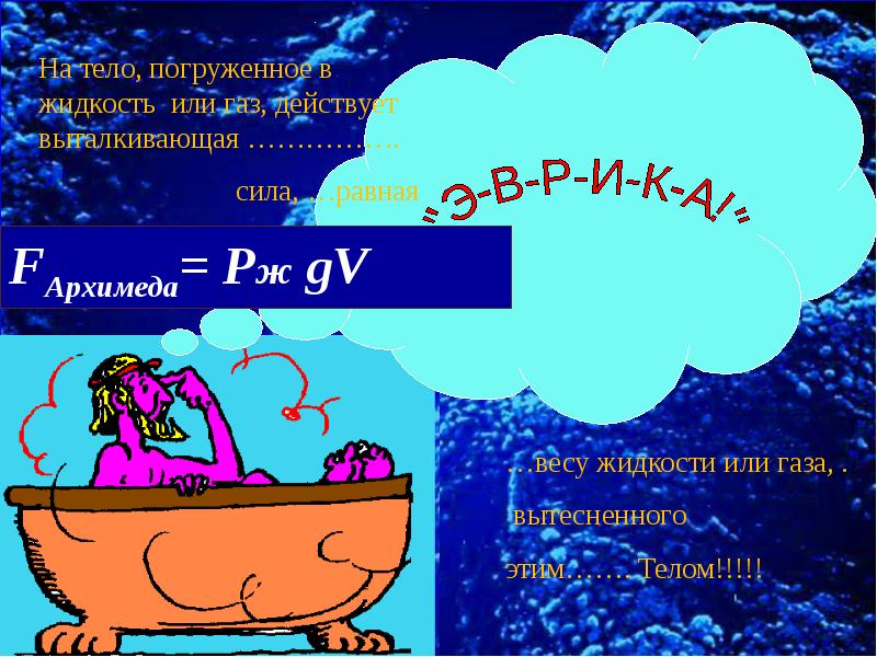 Тело погруженное в жидкость. Закон Архимеда Эврика. Формулы Архимеда по математике. Закон Архимеда формулировка. Закон Архимеда картинки.