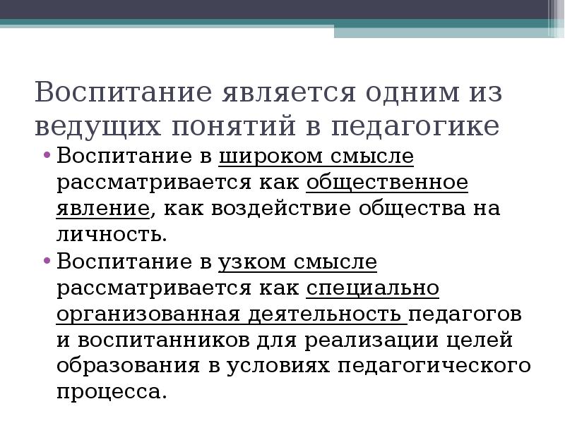 Презентация виды воспитания в педагогике