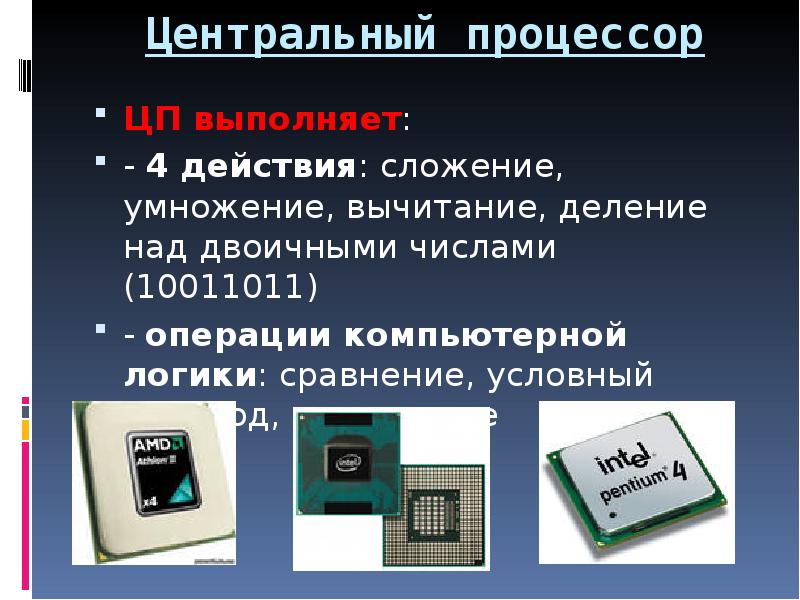 Действия выполняемые процессором. Архитектура компьютера процессор. Операции компьютера. Умножение в процессоре. Сложение в процессоре.