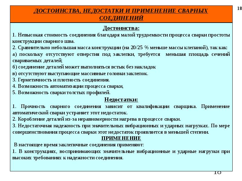 Недостатки использования. Преимущества и недостатки сварных соединений. Достоинства и недостатки сварочных соединений. Достоинства сварных соединений. Сварной шов достоинства.