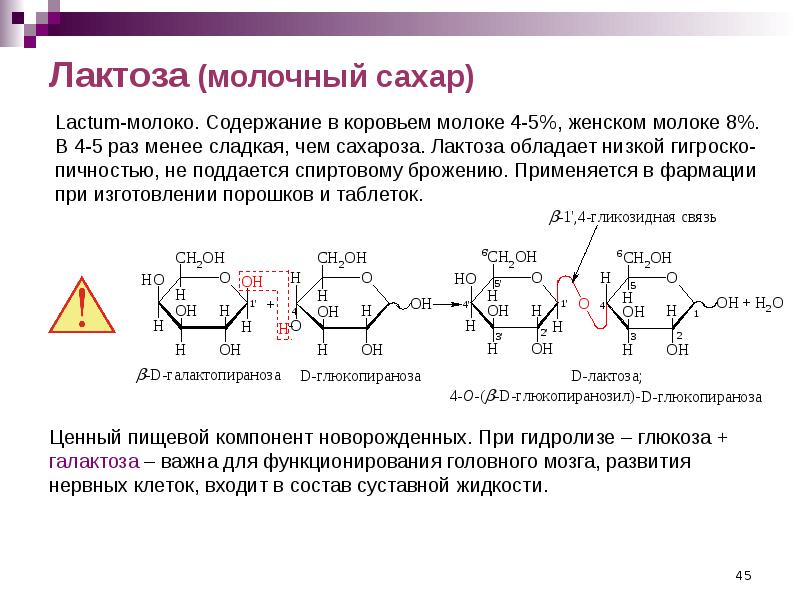 Лактоза презентация по химии