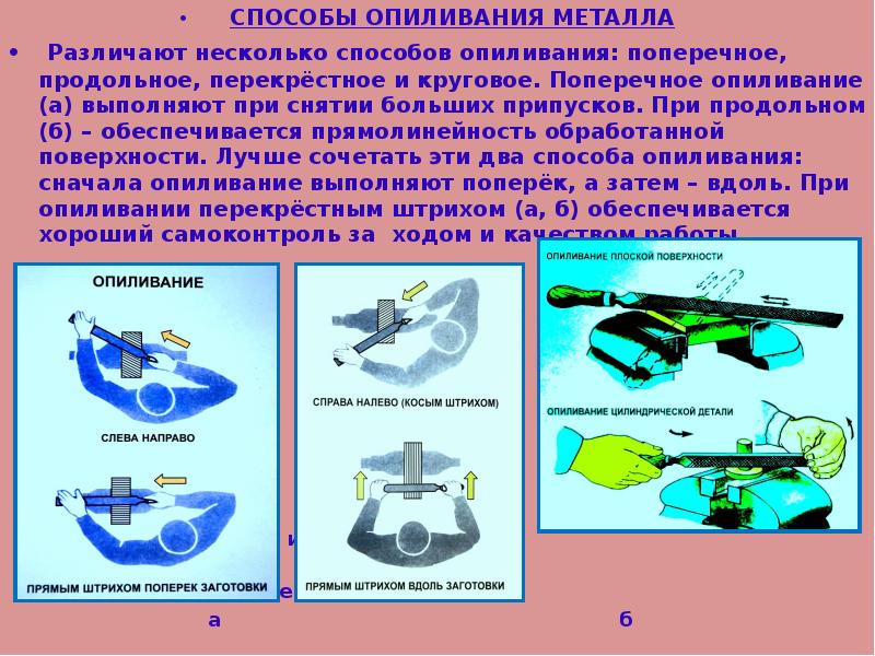 Опиливание металла презентация