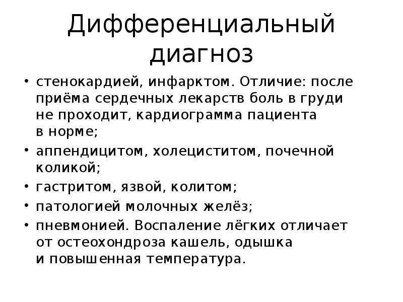 Диагноз стенокардия