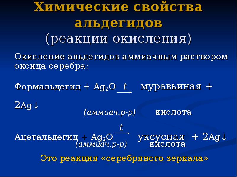 Формальдегид + Ag2O(NH3). Возможные реакции.