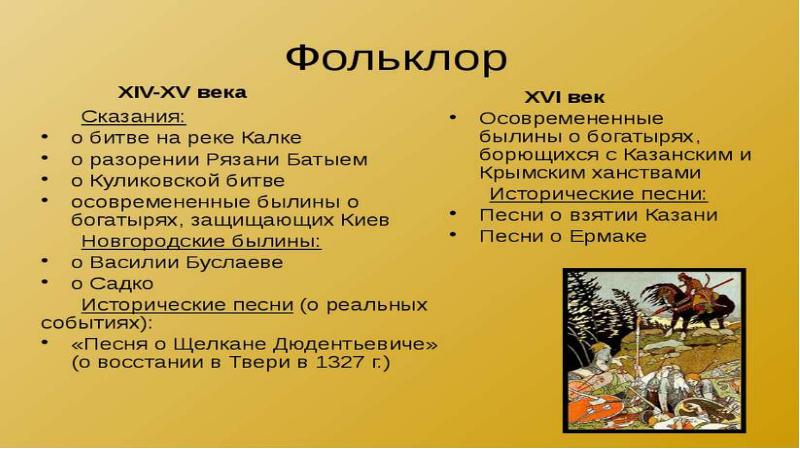 Презентация древнерусский фольклор