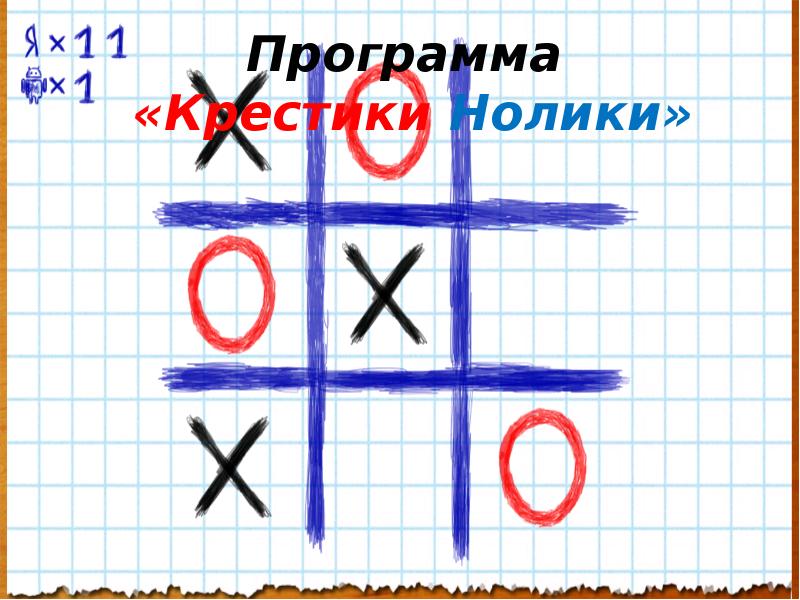 Презентация крестики нолики шаблон