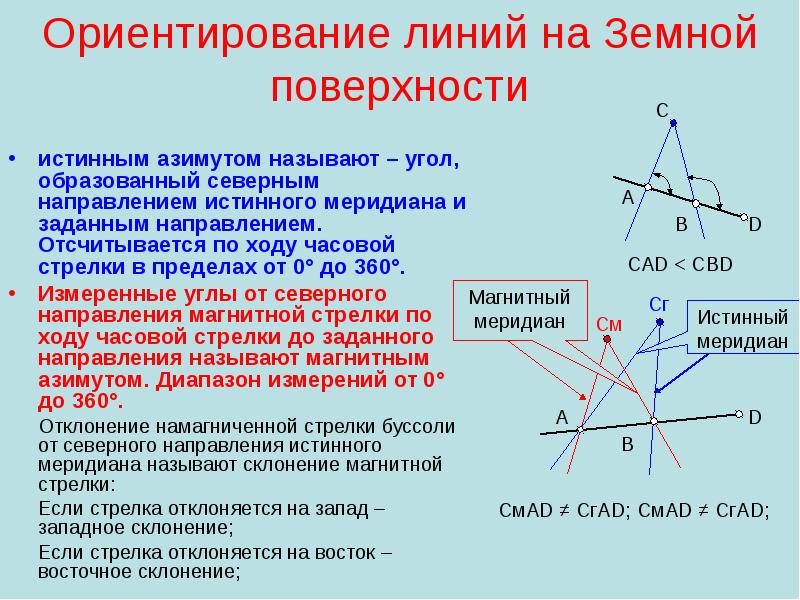 Прямая и обратная геодезические задачи презентация