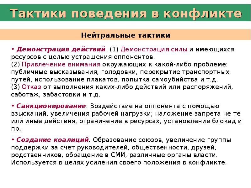 Тактика поведения