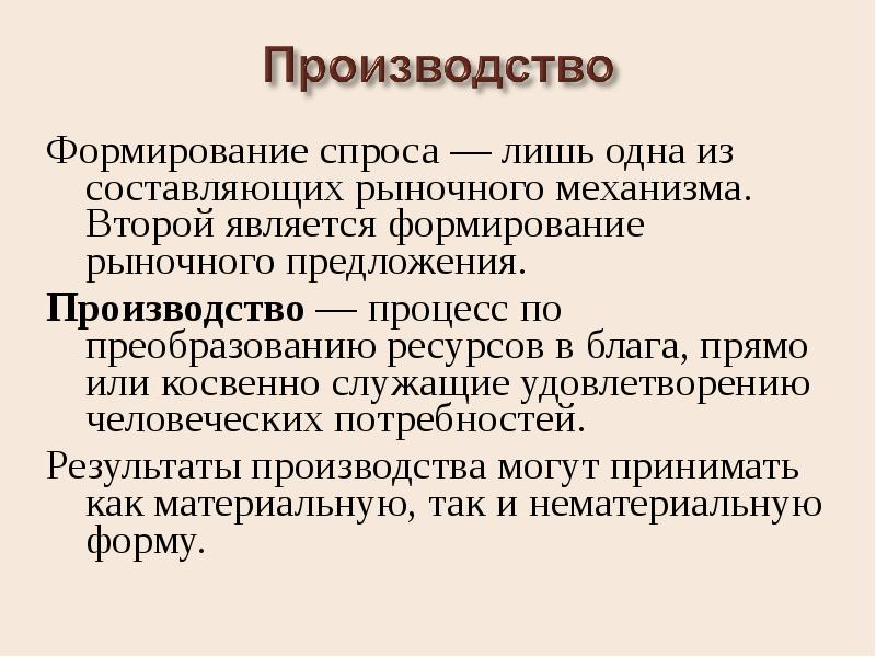 Воспитание предложения. Формирование спроса. Формирующийся спрос. Теория производства доклад. Как формируется предложение.