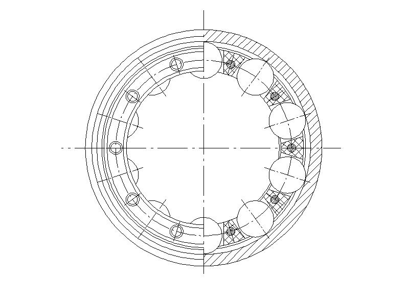 Подшипник вид сверху чертеж