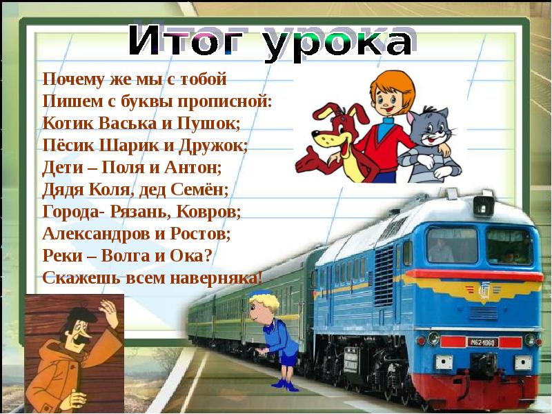 Заглавная буква в именах собственных 1 класс школа россии презентация русский язык