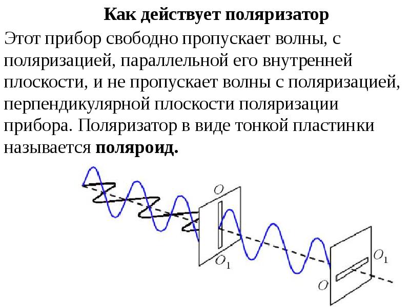 Поляризация света поляроиды презентация