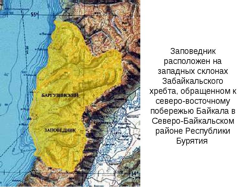 Баргузинский заповедник карта заповедника