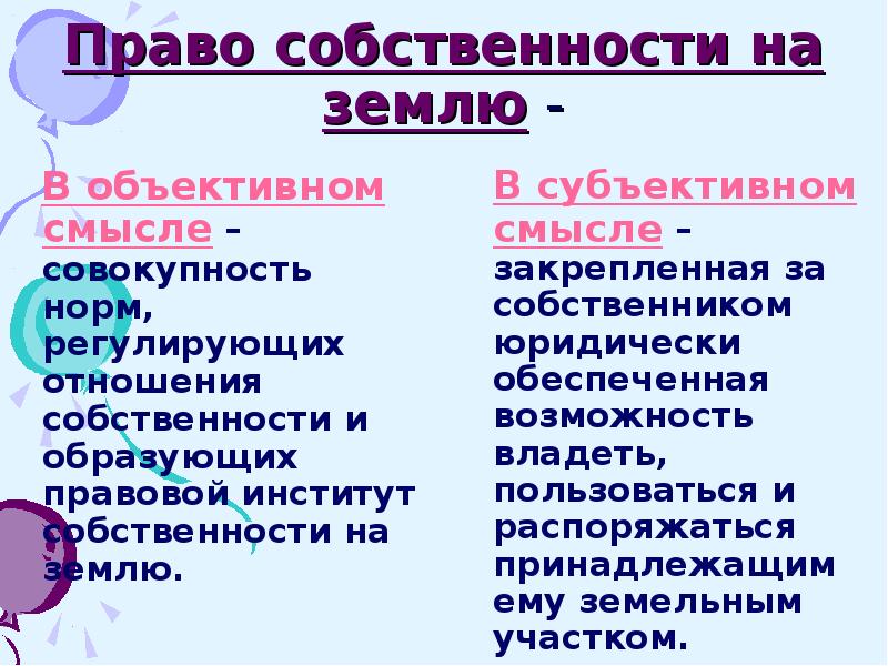 Право собственности на землю (лекция 5)