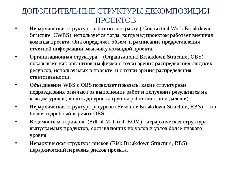 Содержание презентации проекта