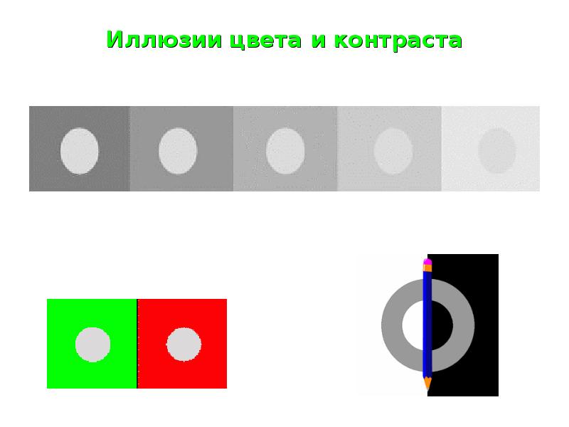 Иллюзия цвета и контраста картинки