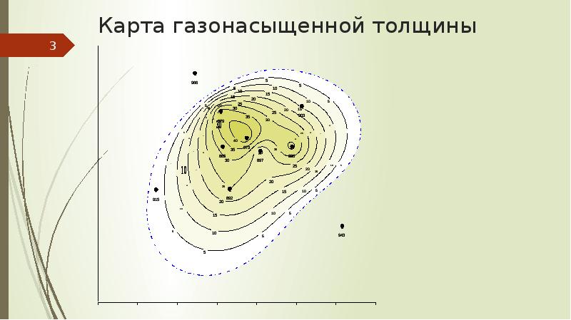 Карта нефтенасыщенных толщин пласта составляется только в пределах залежи на основе карты