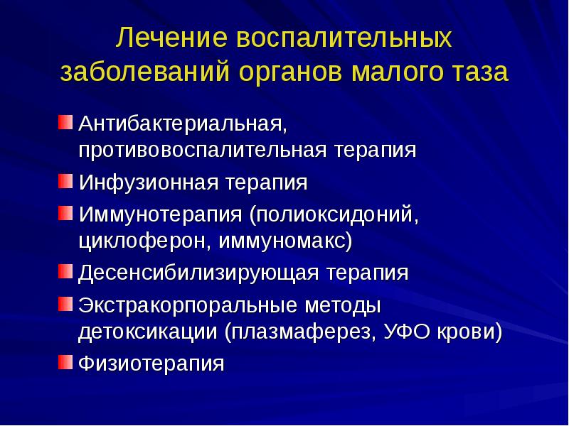 Воспаление женских органов презентация