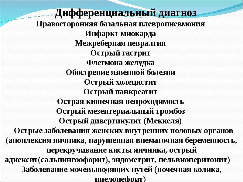 Скачать презентацию на тему острый аппендицит