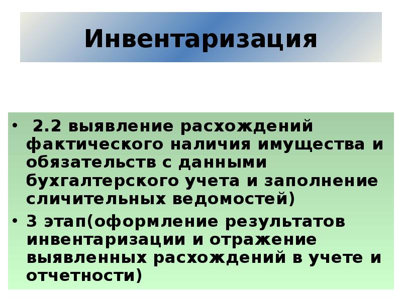 Фактическое наличие. Причины расхождения фактического наличия с данными учета. Разногласия инвентаризации. При инвентаризации выявлено несоответствие. Порядок инвентаризации при расхождении.