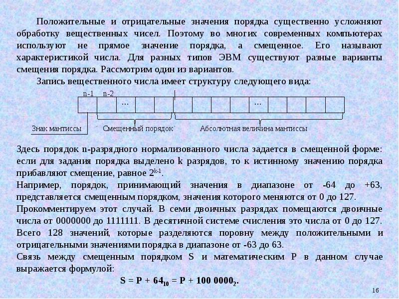 Известно что порядок числа