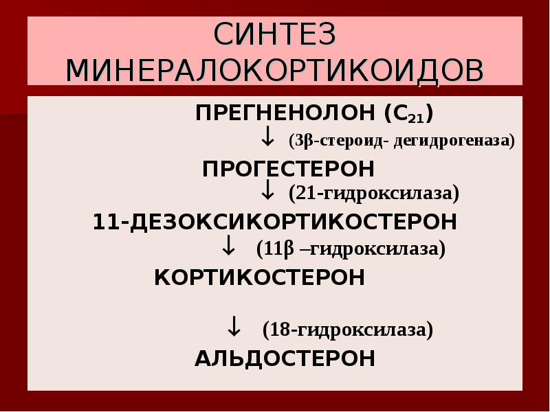 Основной синтез. Этапы синтеза альдостерона. Синтез альдостерона из холестерина. Альдостерон Синтез гормона. Синтез минералокортикоидов.