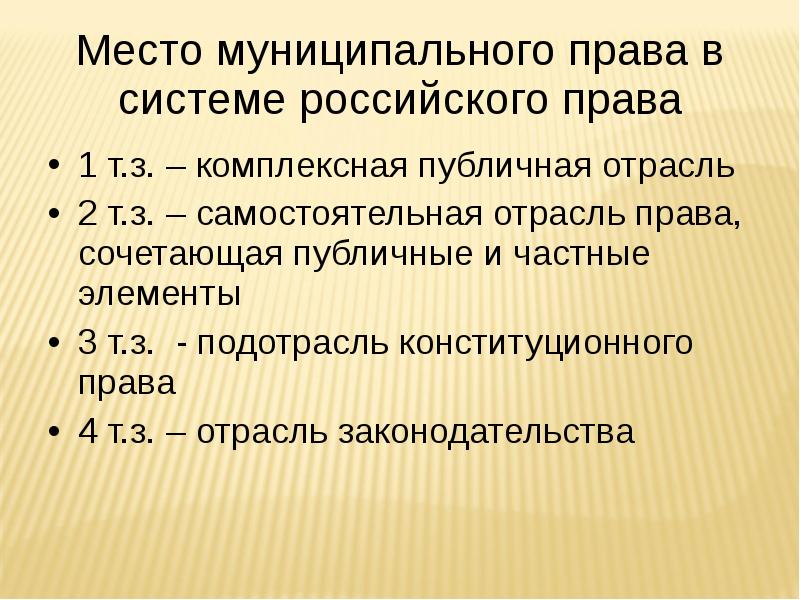 Муниципальное место