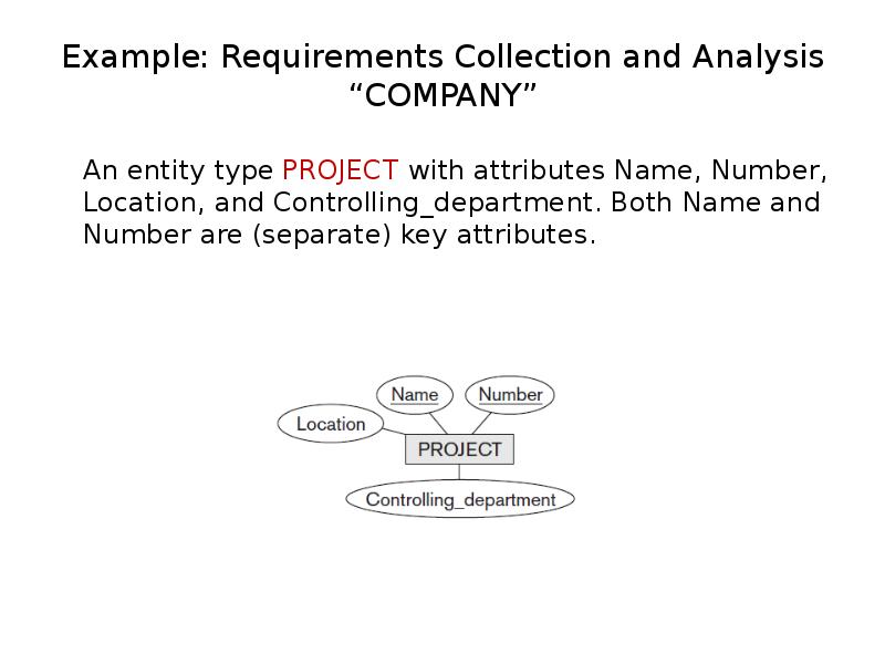 Example: Requirements Collection and Analysis “COMPANY”