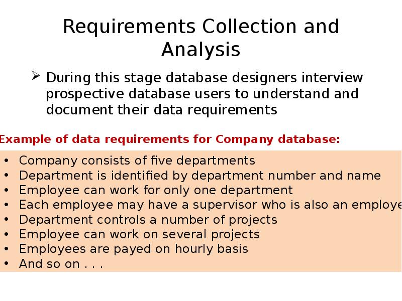 Requirements Collection and Analysis