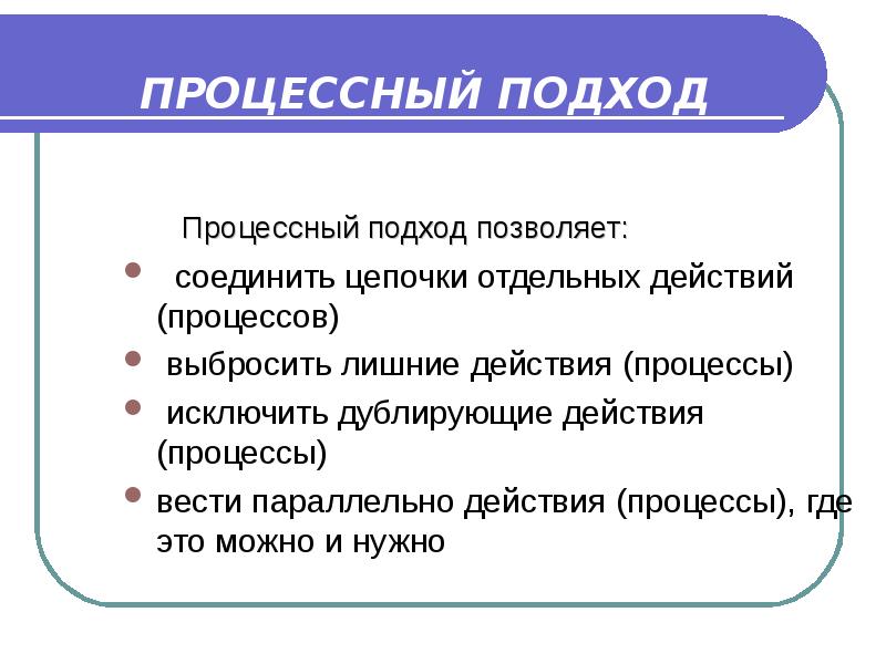 Процессный подход в менеджменте презентация