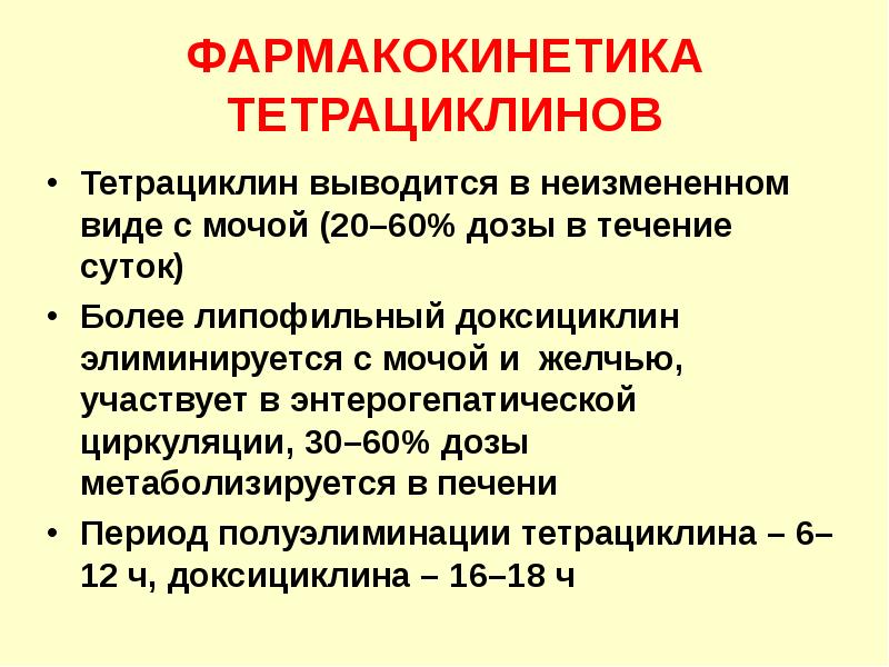 Фармакокинетика. Антибиотики группы тетрациклинов механизм действия. Тетрациклины классификация фармакология. Тетрациклины антибиотики спектр действия. Фармакокинетика тетрациклинов.