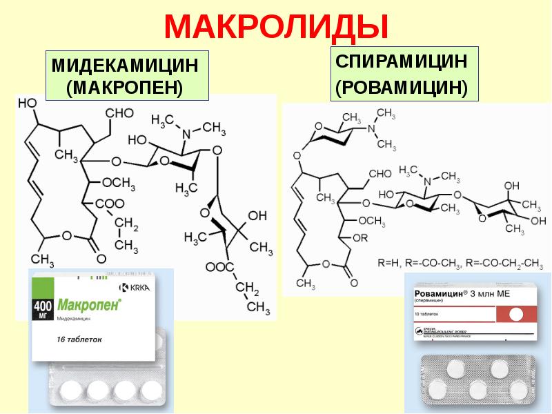 Макролиды антибиотики презентация