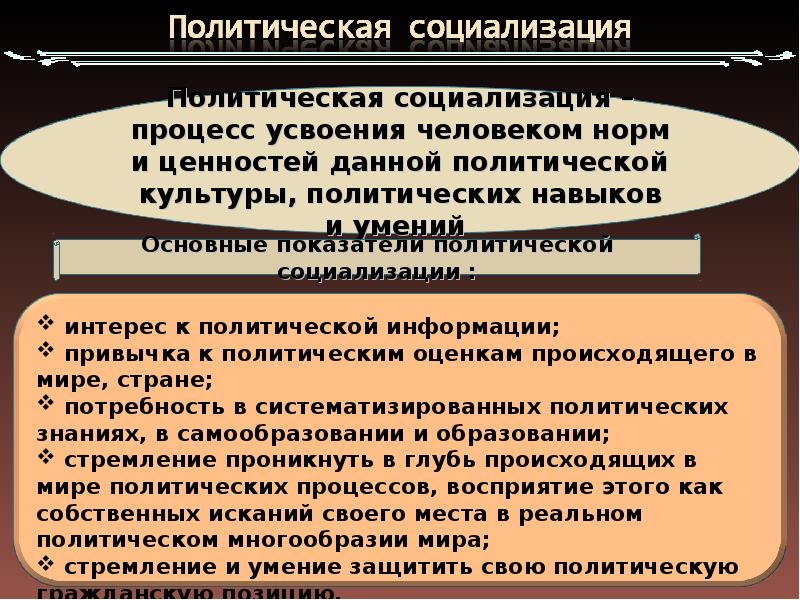 Презентация по теме политический процесс и культура политического участия