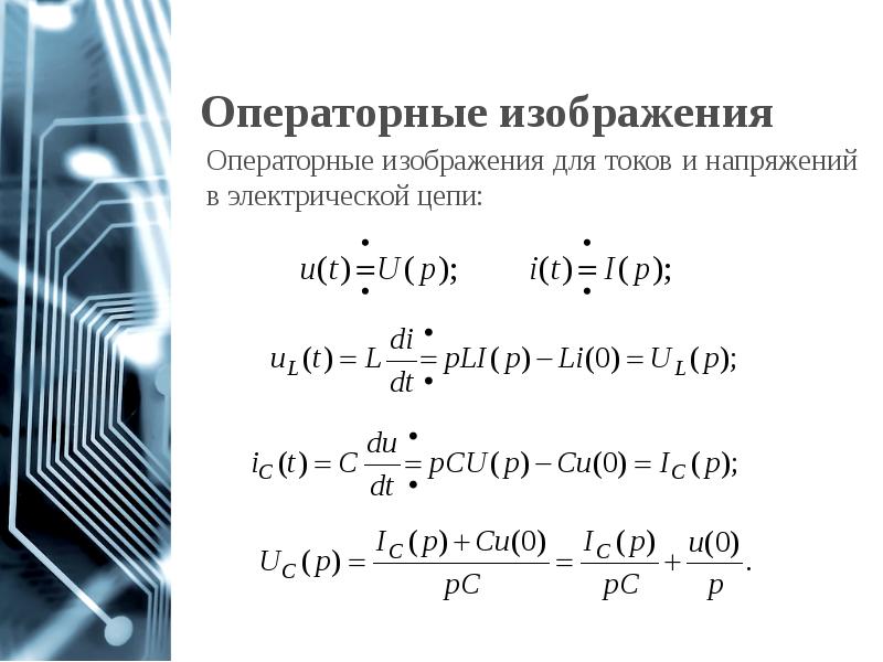 Операторные изображения Операторные изображения