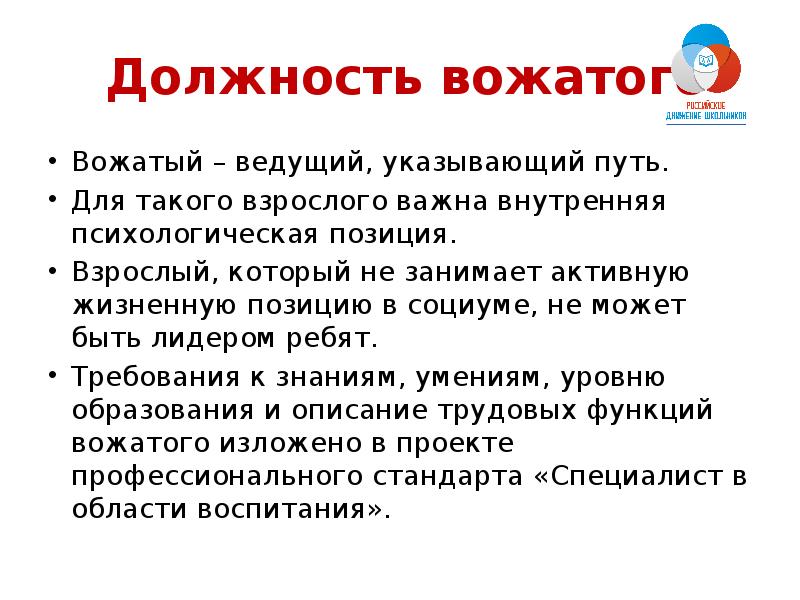 Зачитайте строчки в которых дается портрет вожатого. Вожатый презентация. Позиции вожатого. Занимаю активную жизненную позицию. Модель вожатого.