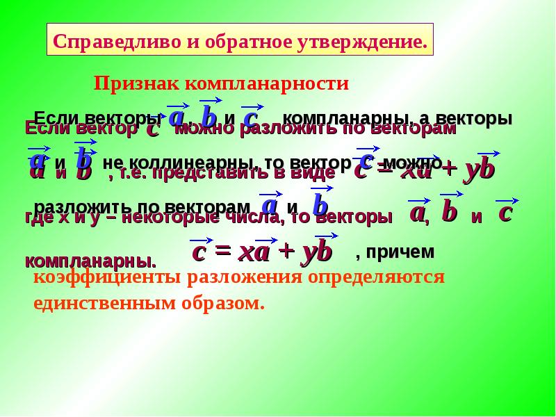 Компланарные векторы правило параллелепипеда 10 класс презентация