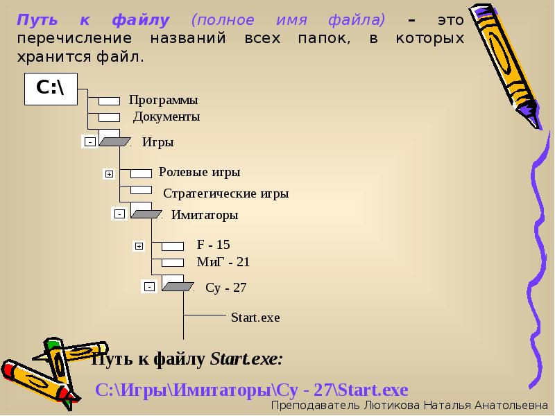 Файлы и файловая система презентация, доклад, проект