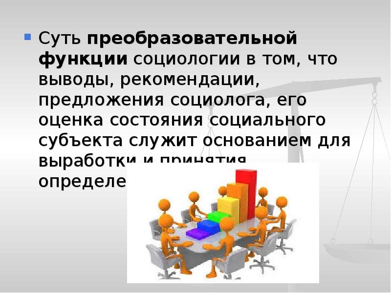 Функций социологии заключается во внедрении социальных проектов в практическую жизнь