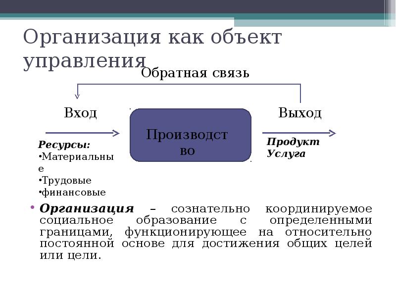 Особенности проекта как объекта управления