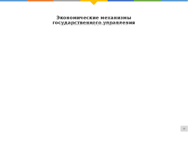 Политический и экономический механизмы государственного управления