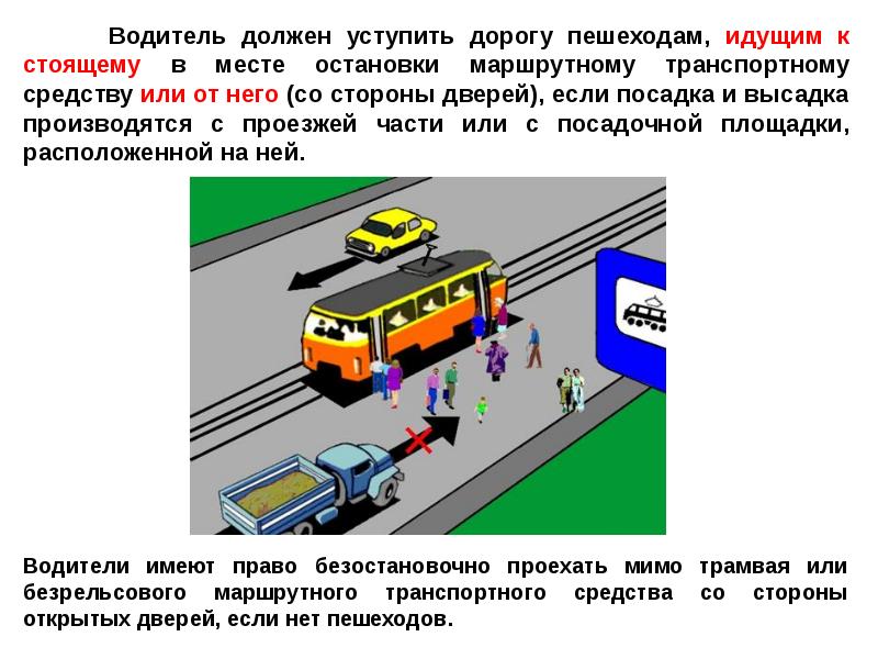 Пешеходные переходы и остановки маршрутных транспортных средств презентация