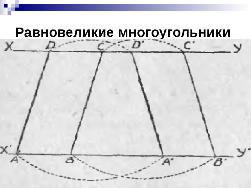 Равновеликие многоугольники рисунок